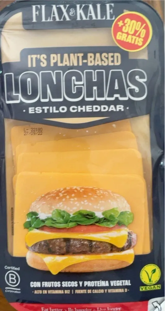 Lonchas estilo cheddar