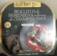 Rollitos de berenjena rellenos de champiñones