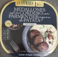 Medallones estilo cordero con parmentier vegano de patata