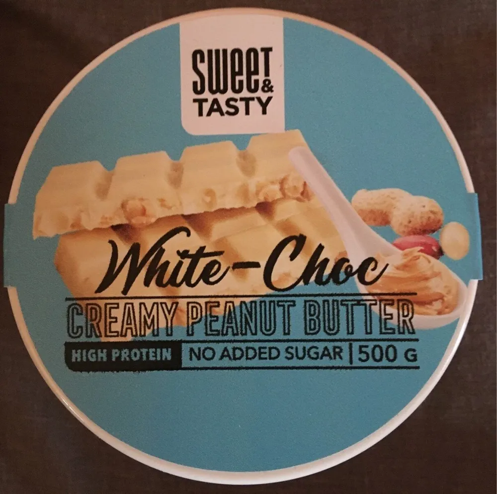 Creamy peanut butter white-choc