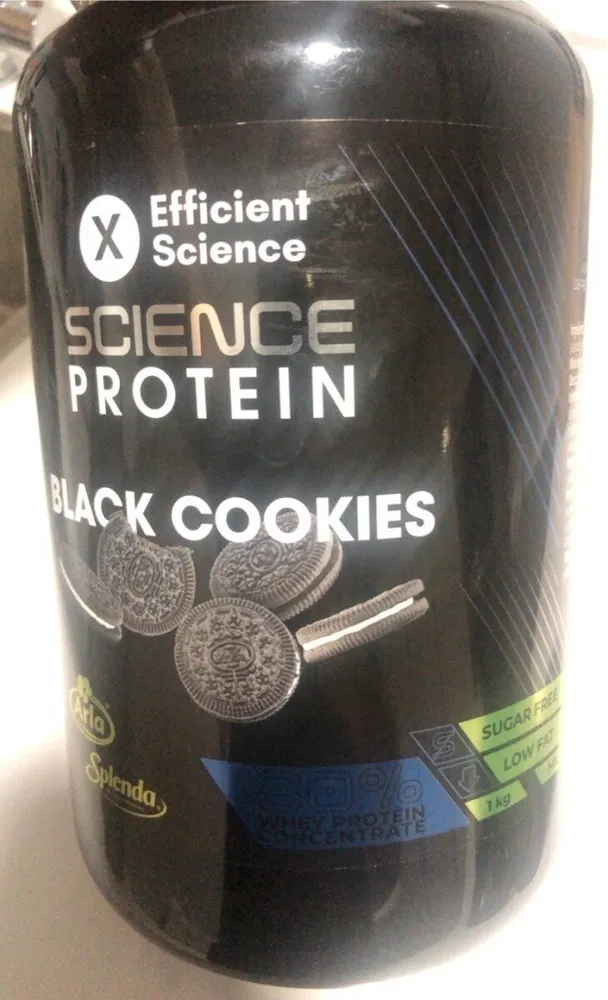 Whey protein concentrate black cookies