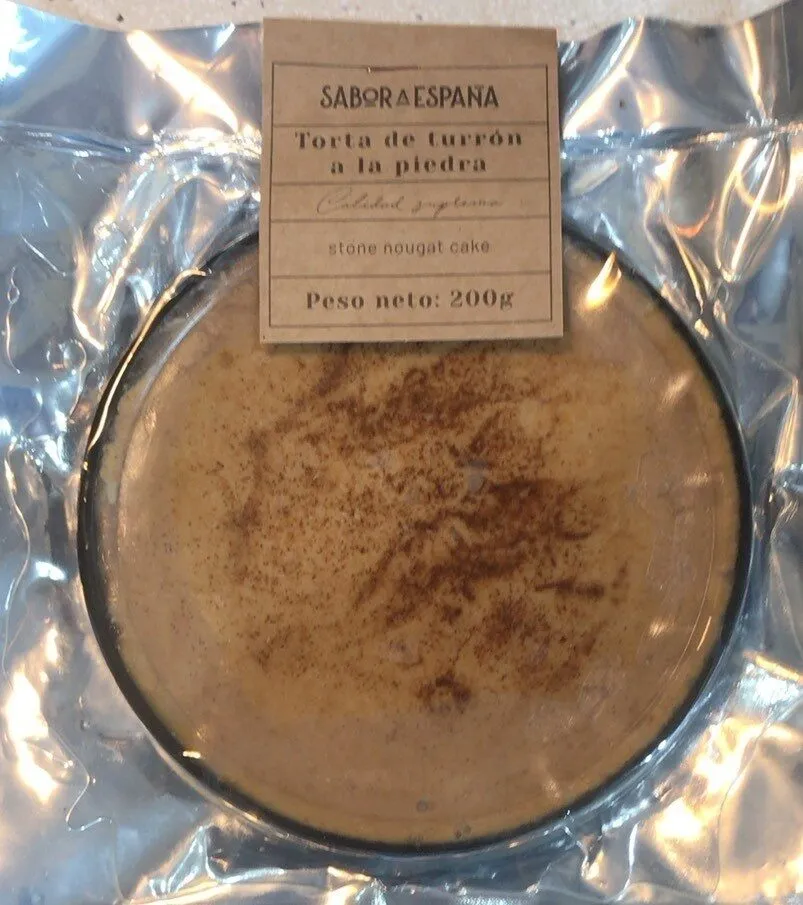 Torta de turron a la piedra