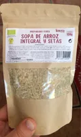 sopa de arroz integral con seras
