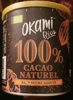 Okami bio 100% Cacao naturel