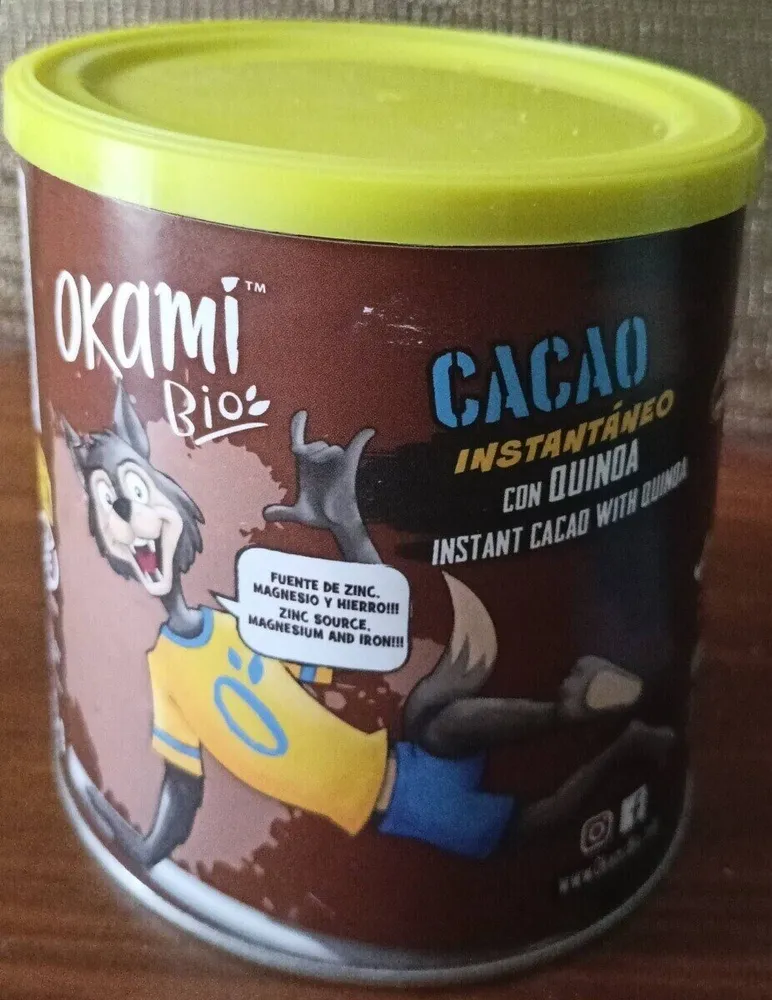 Cacao instantaneo con quinoa