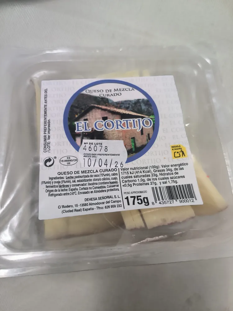 Queso de mezcla curado