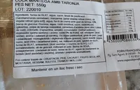 Coca mantega amb taronja