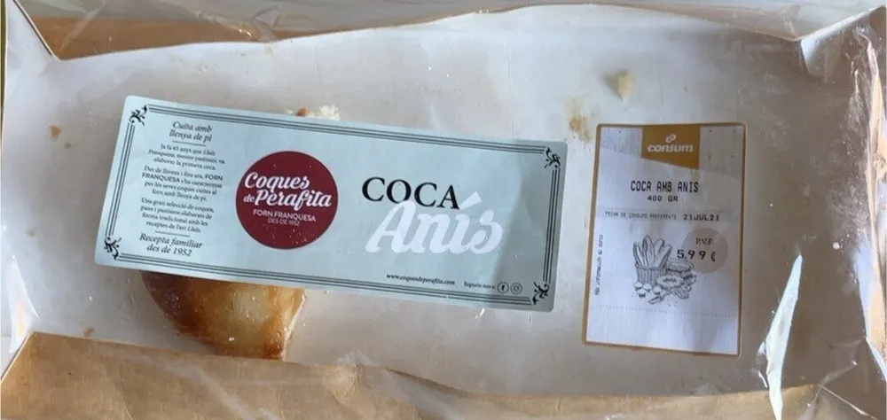 Coca especial anís