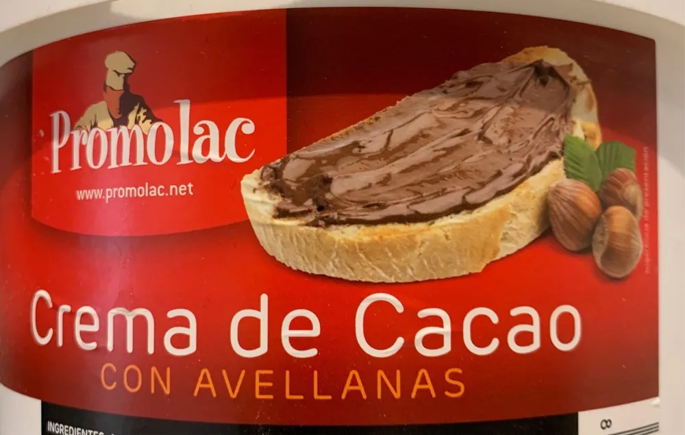 Crema cacao con avellanas