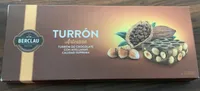 Turrón de chocolate con avellanas artesano