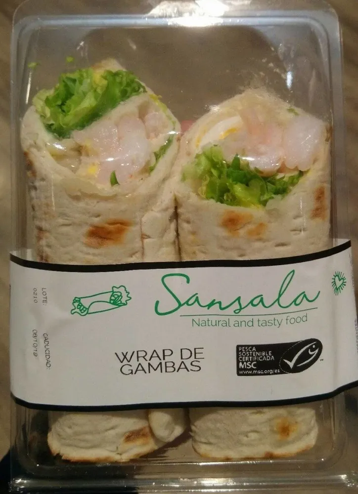Wrap de gambas