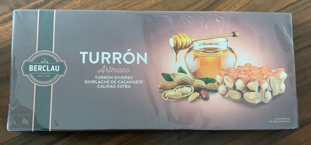 Turron guirlache de cacahuete artesano