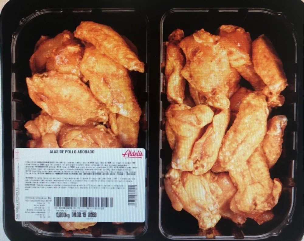 Alas pollo adobadas