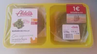 Hamburguesa de pollo y espinacas
