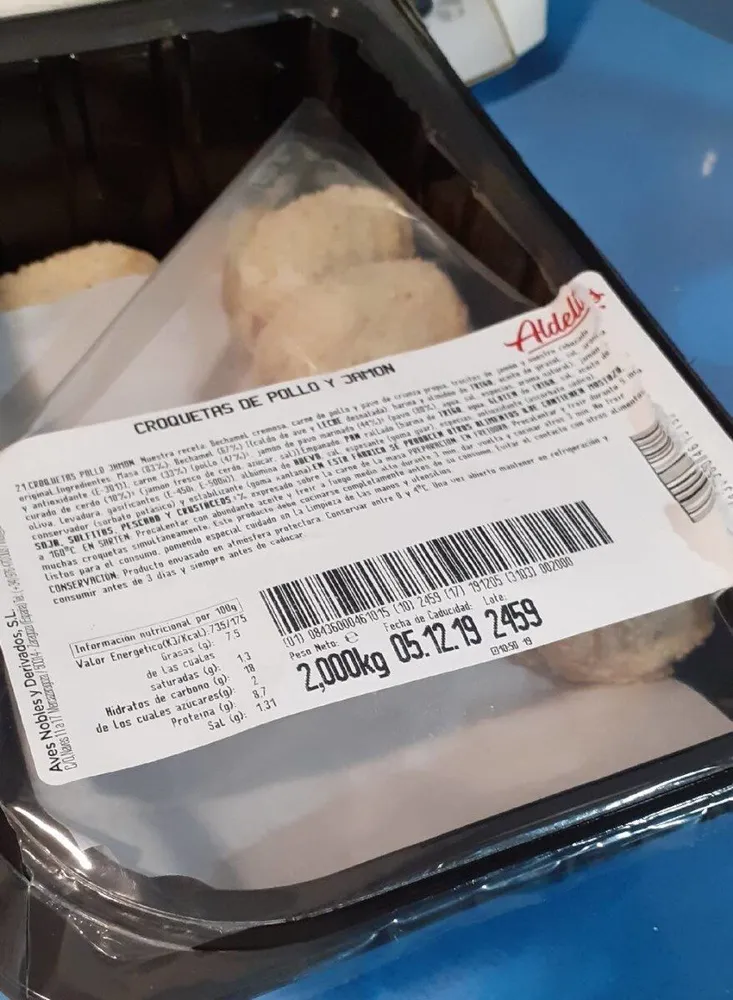 Croquetas de pollo y jamón