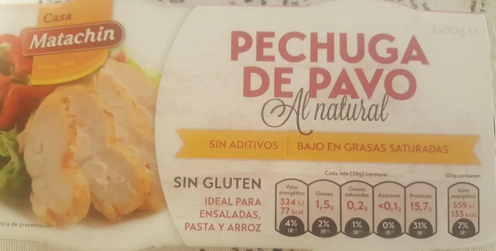Pechuga de pavo al natural