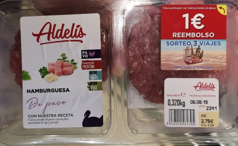 Hamburguesa de pavo