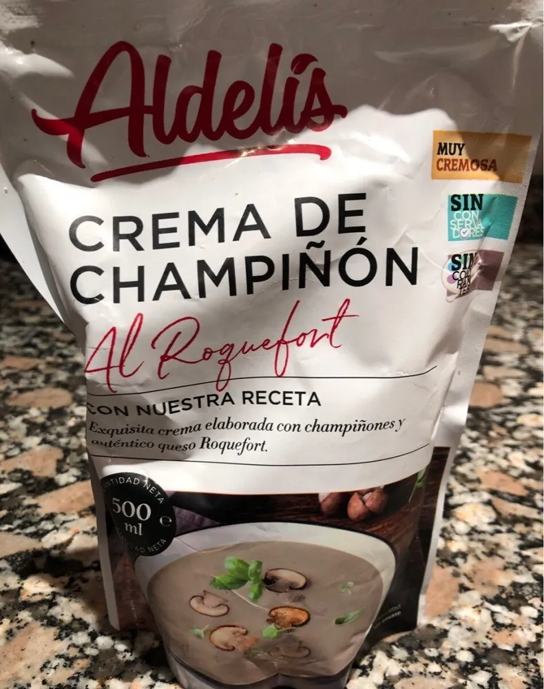 Crema de champiñon al roquefort