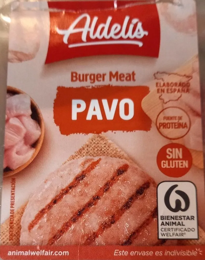 Burger meat pavo