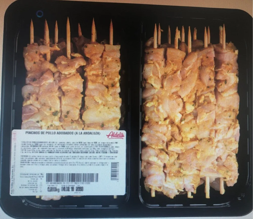 Pincho de pollo adobados andaluza