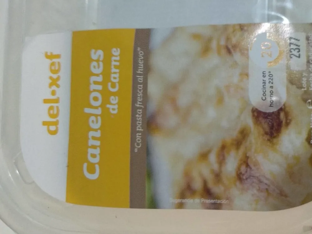Del-xef canelones de carne