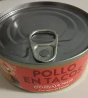 Pollo en tacos con tomate