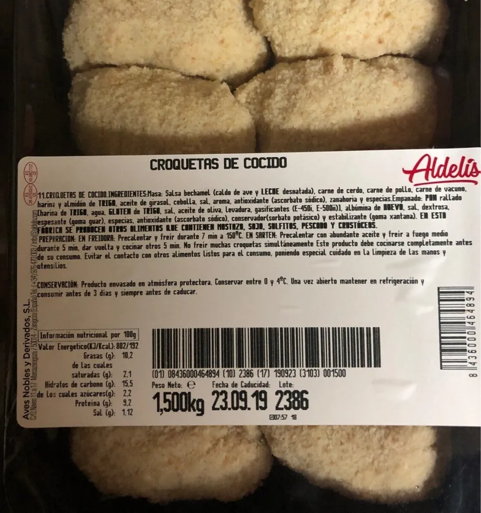 Croquetas de cocido