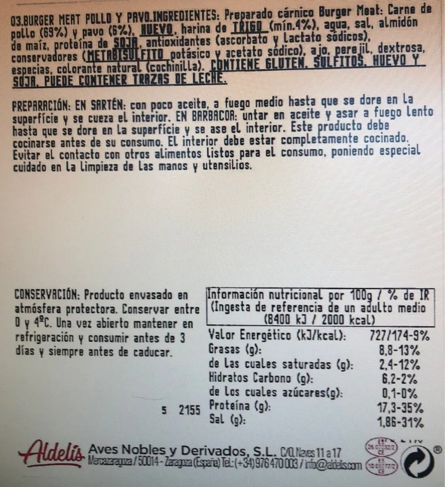 Burger de pavo