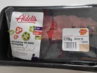Brochetas de pavo marinadas