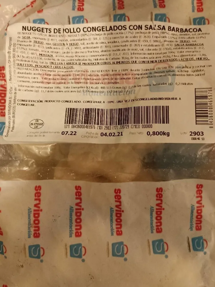 Nuggets de pollo
