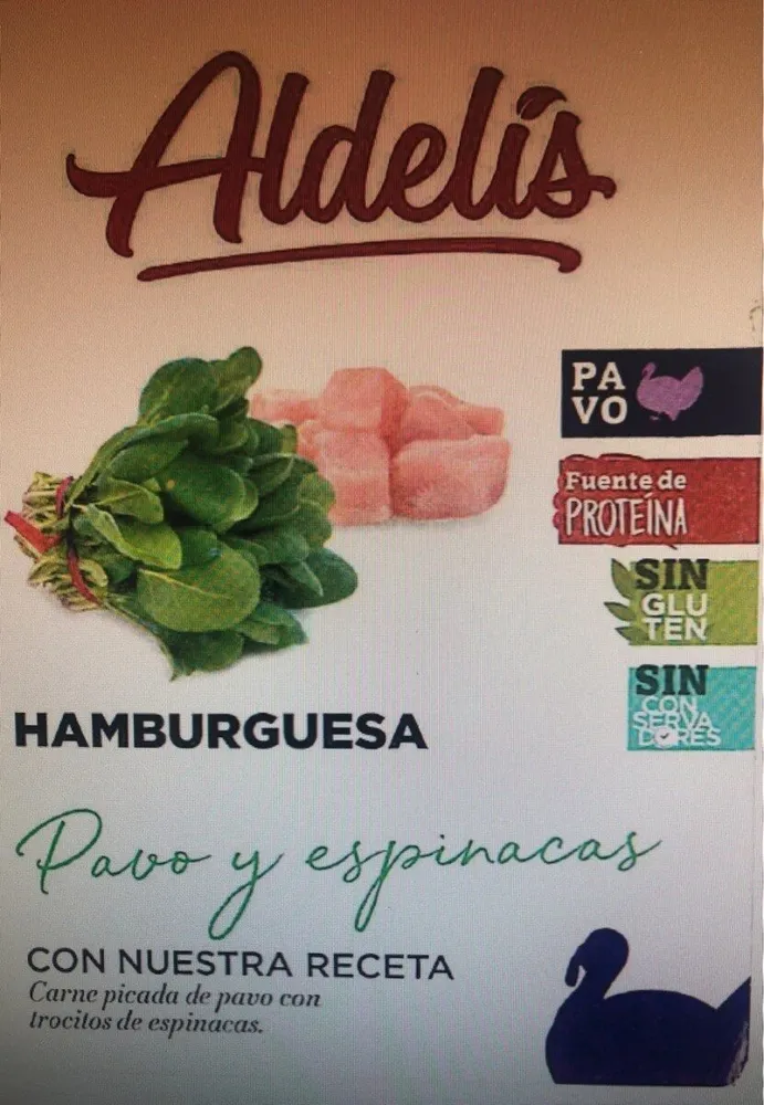 Hamburguesa de pavo y espinacas