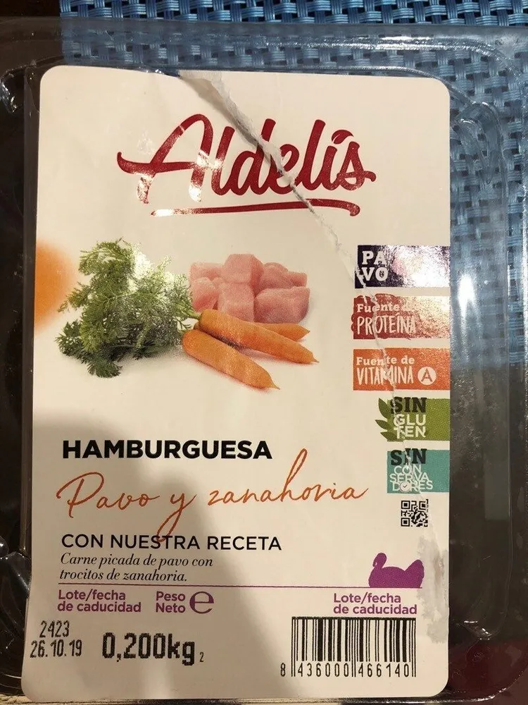 Hamburguesas de pavo y zanahoria sin gluten