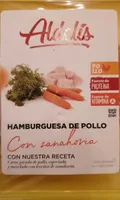 Hamburguesa de pollo con zanahoria