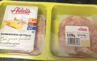Hamburguesa de pollo con queso fundido
