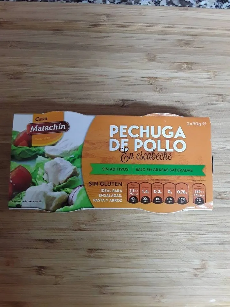 Pechuga de pollo en escabeche