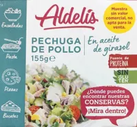 Aldelis Pechuga de pollo en aceite de girasol