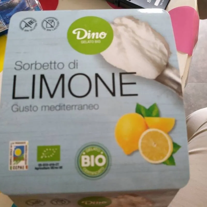Sorbetto di limone gusto mediterraneo