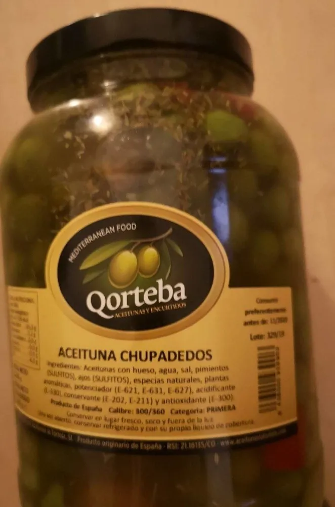 Aceituna chupadedos
