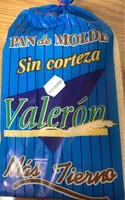Pan de molde sin corteza Valerón