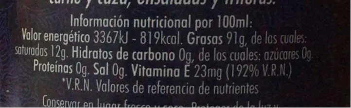 Aceite de Oliva Virgen Extra variedad PICUAL