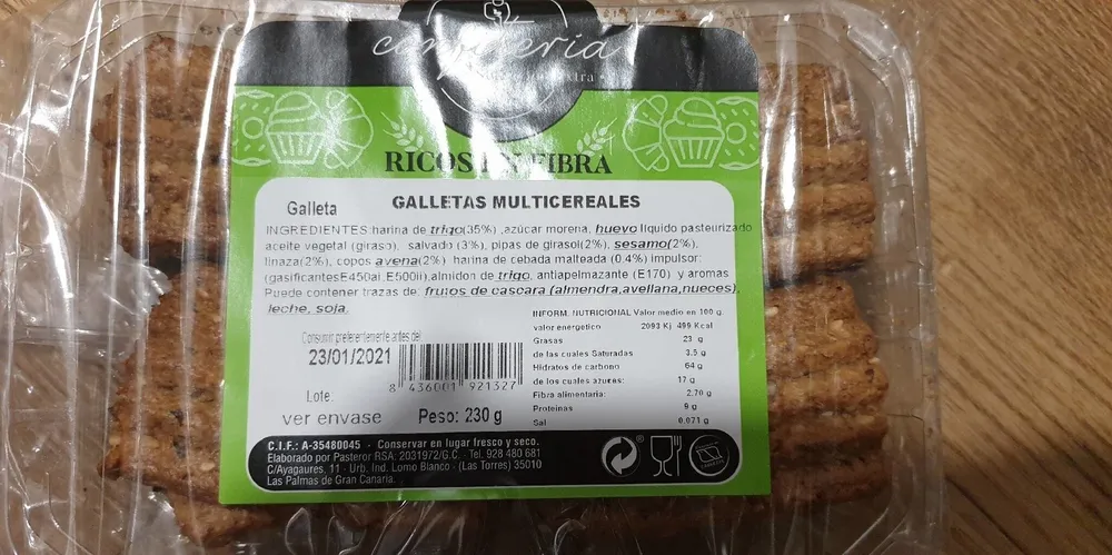 Galletas multicereales