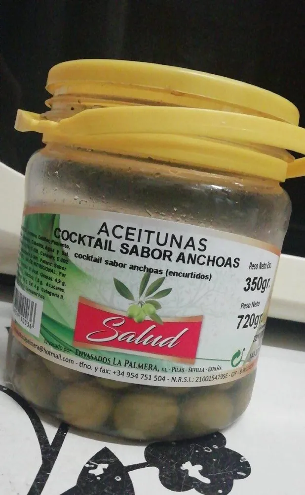 aceitunas cocktail sabor anchoas