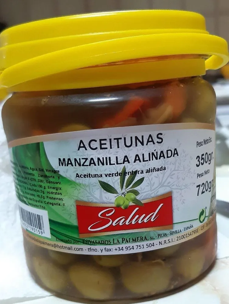 Aceitunas manzanilla aliñada