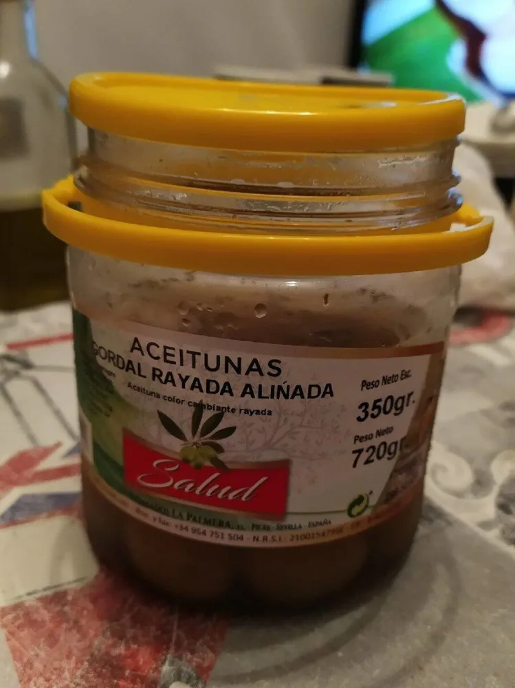 Aceitunas Gordal Rayada Aliñada