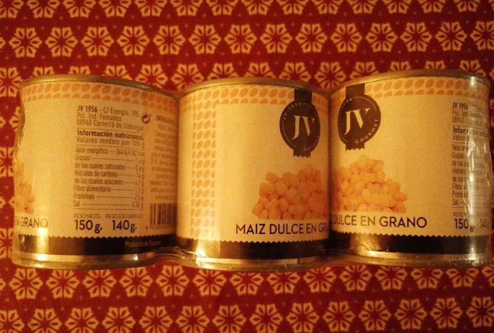 Maiz dulce en grano