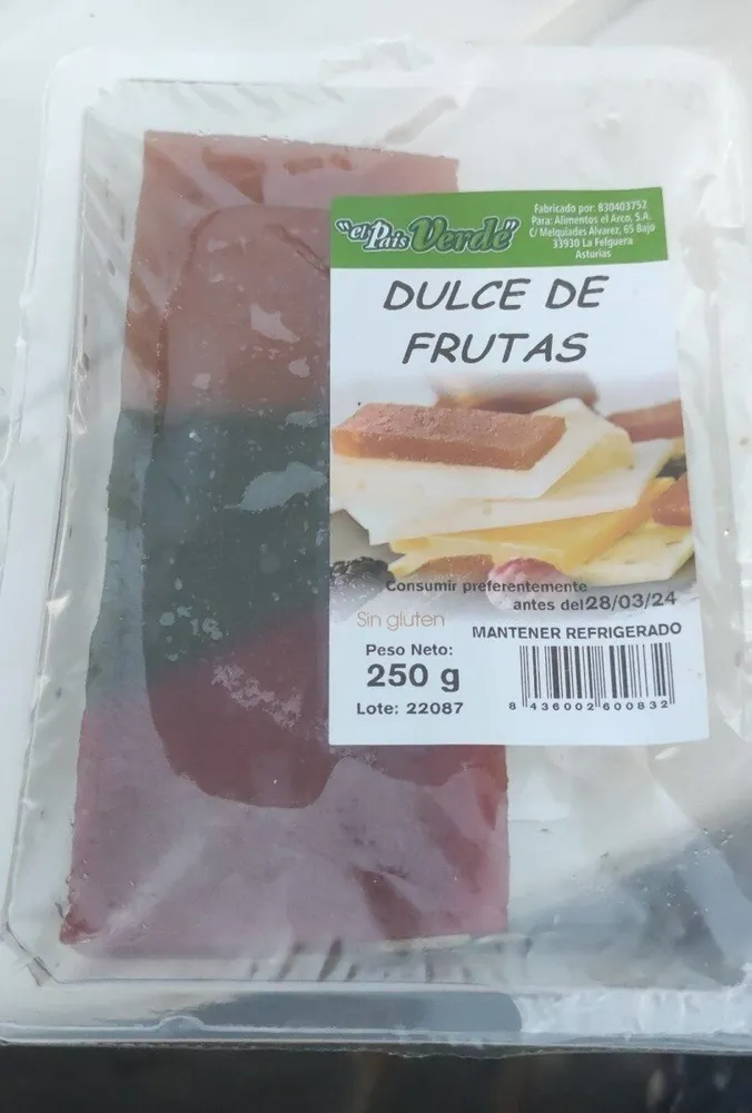 DULCE DE FRUTAS