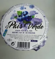Yogurt Natural con mermelada de arándanos