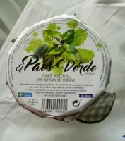 Yogur natural con menta de Corias