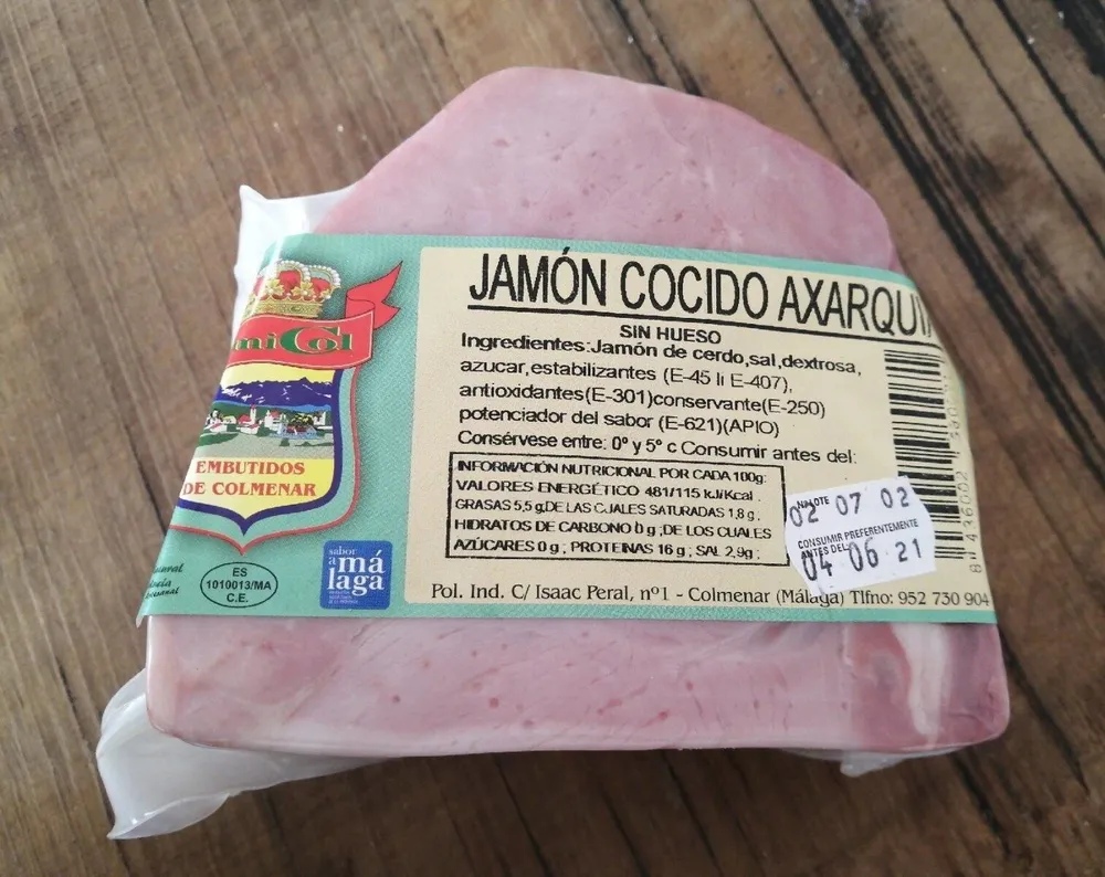 Jamón Cocido Axarquía