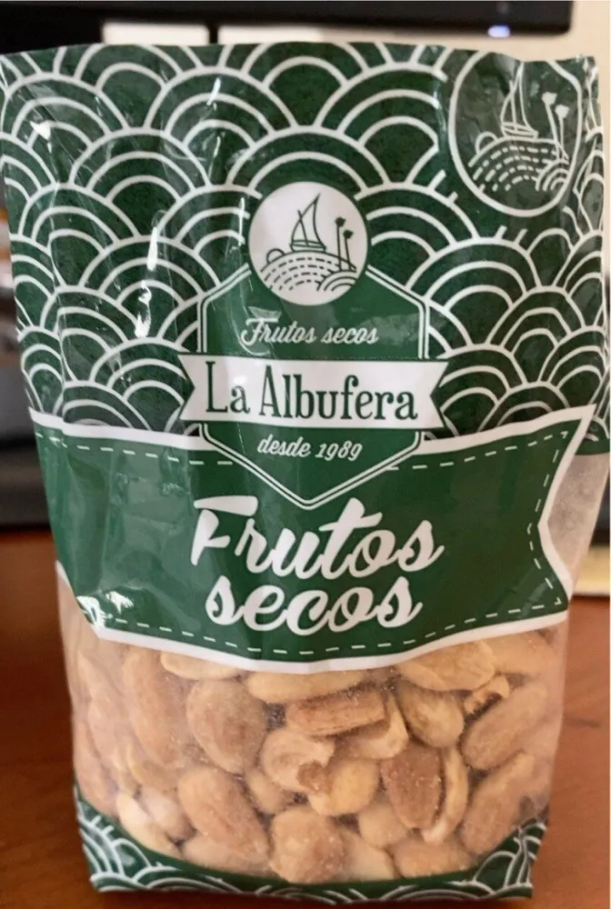 Almendra blanca comuna frita sal